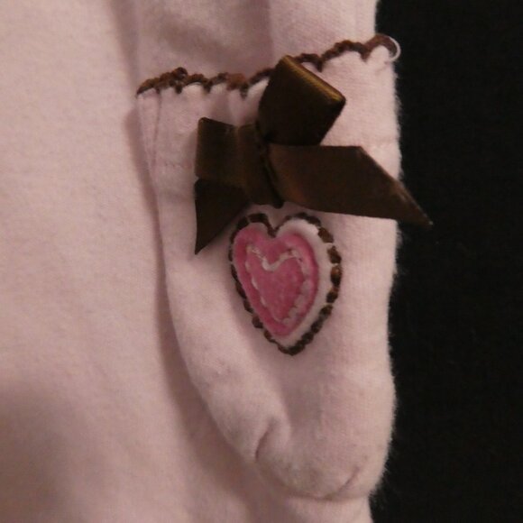 Unbranded | 24 months | Pink Cotton Pants | Heart and Bow Leg Pocket - Picture 8 of 13